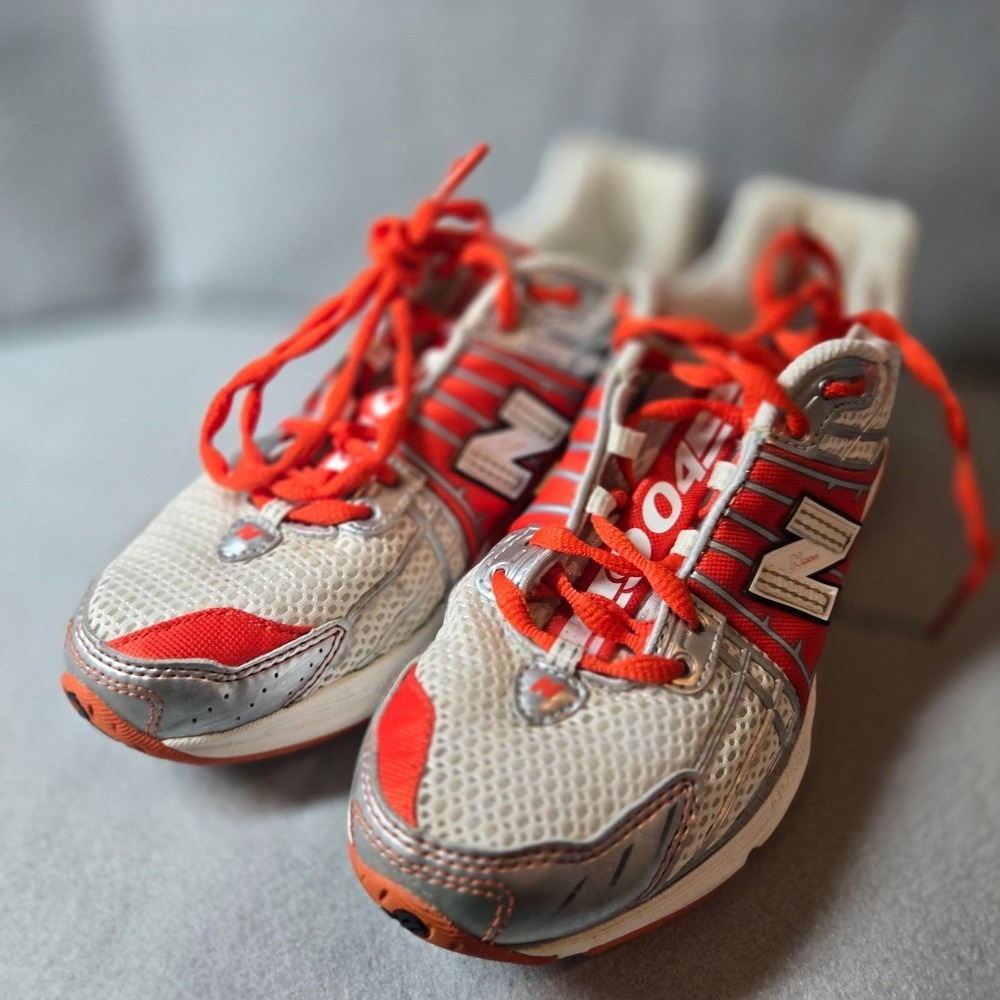 New Balance 904 Running Shoes Mens 10 Orange Silver Lightweight Trainer (S3)